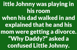 Little Johnny was playing in his room